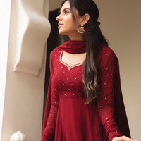 Anarkali Collection "Riya" - Rouge bordeaux