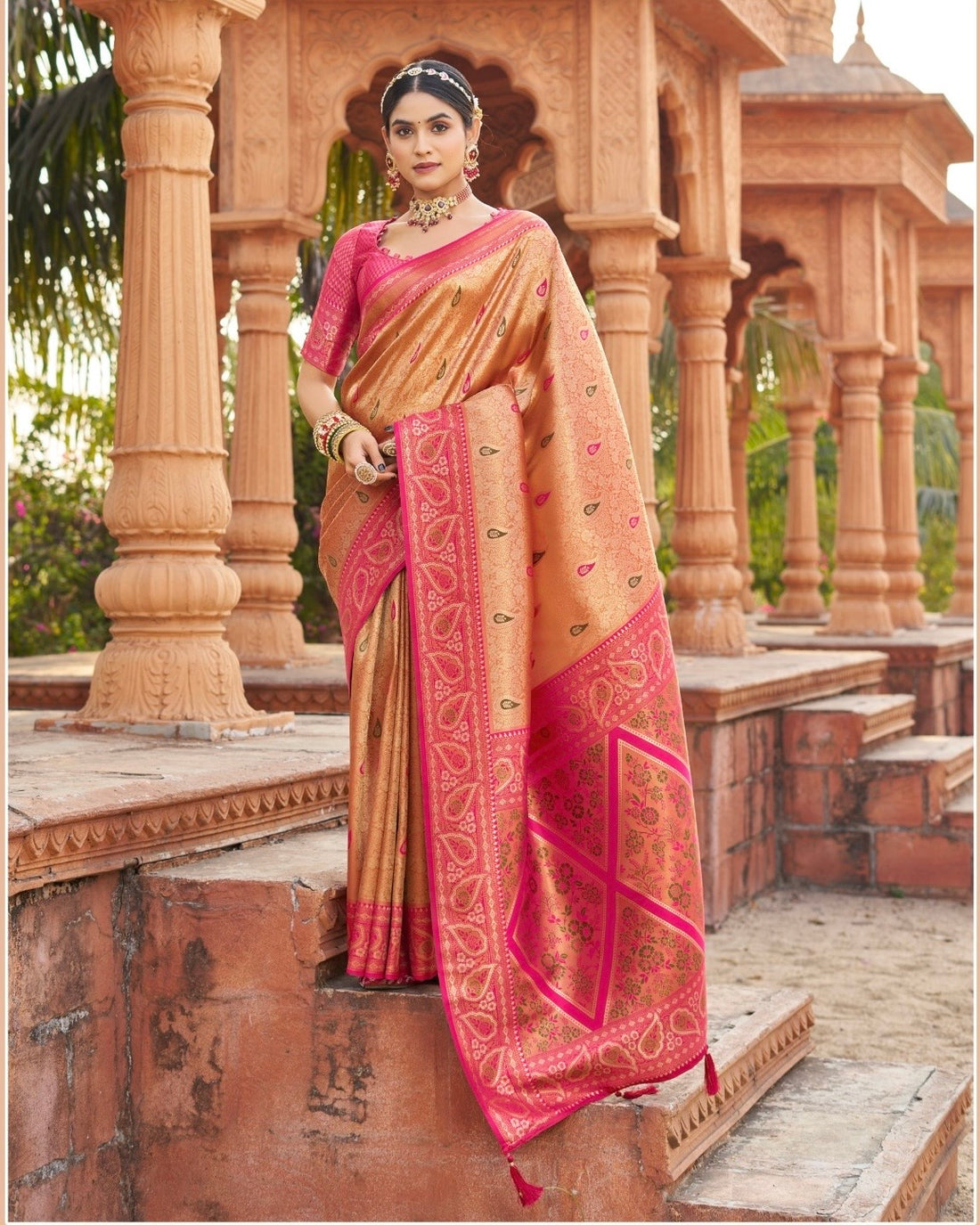 Sari "Shubharambh" - Orange