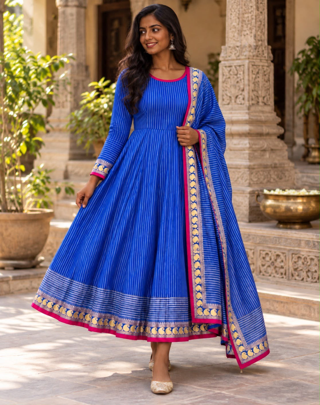 Anarkali Collection "Tressee" - Bleu