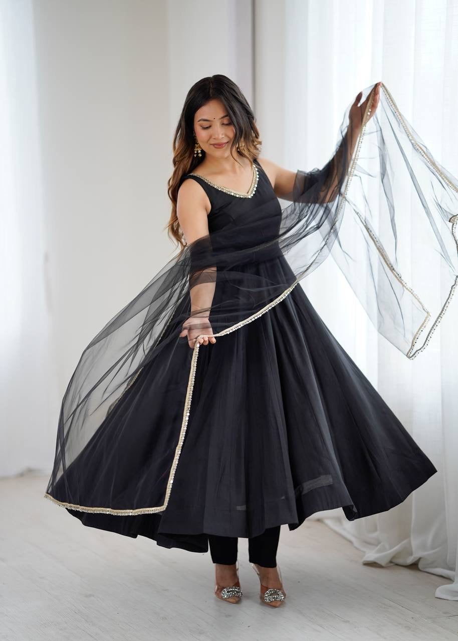 Anarkali Collection "SaÏda" - Noir
