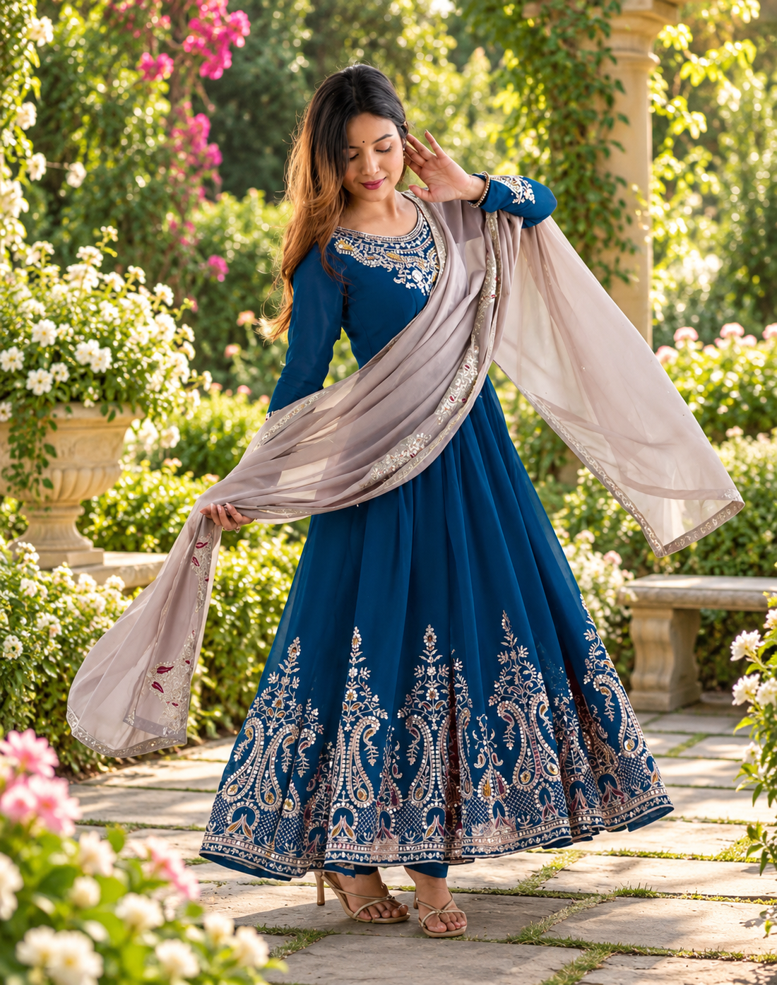 Robe "Ishika" - Bleu dispo le 02/10