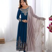 Robe "Ishika" - Bleu