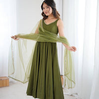 Anarkali Collection "SaÏda" - Vert