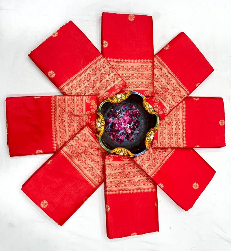 Saris "Tendance mix" rouge 1