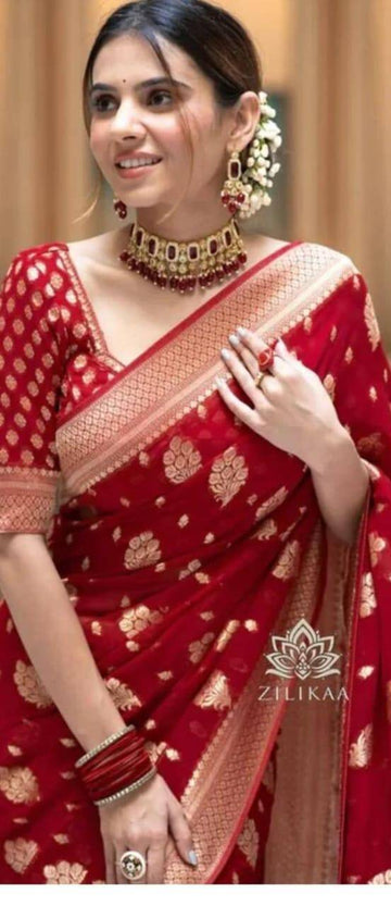 Saris "Tendance mix" rouge 2