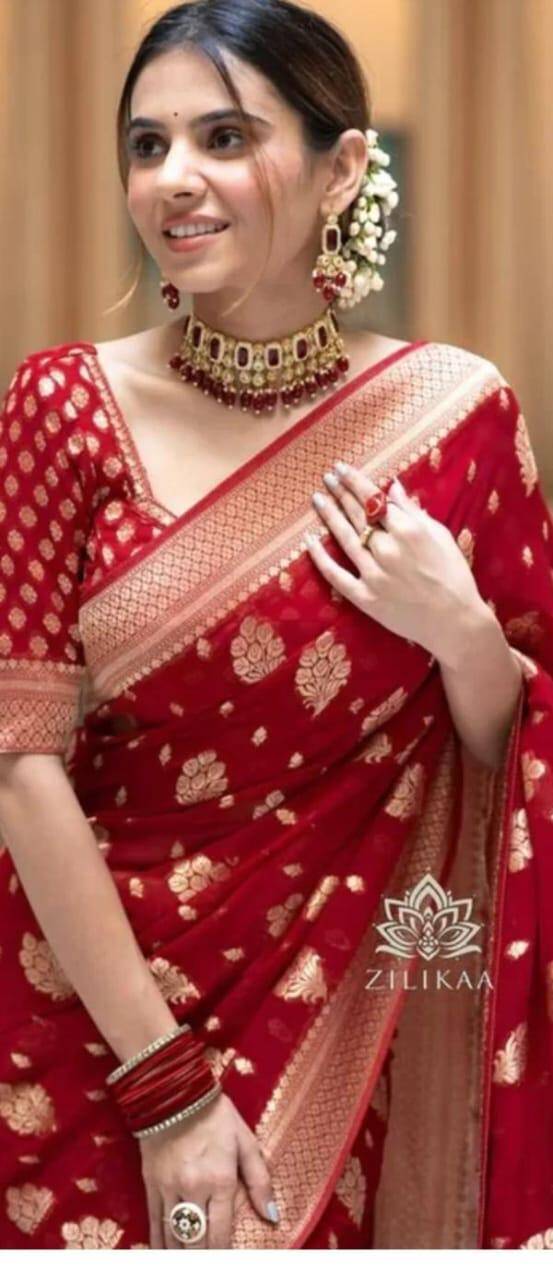 Saris "Tendance mix" rouge 2