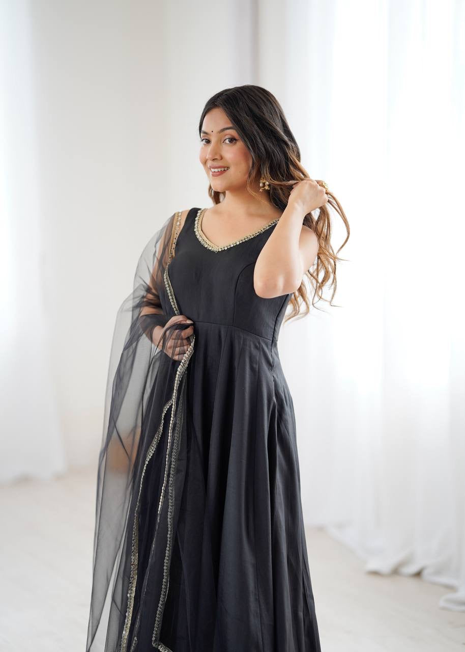 Anarkali Collection "SaÏda" - Noir