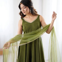 Anarkali Collection "SaÏda" - Vert