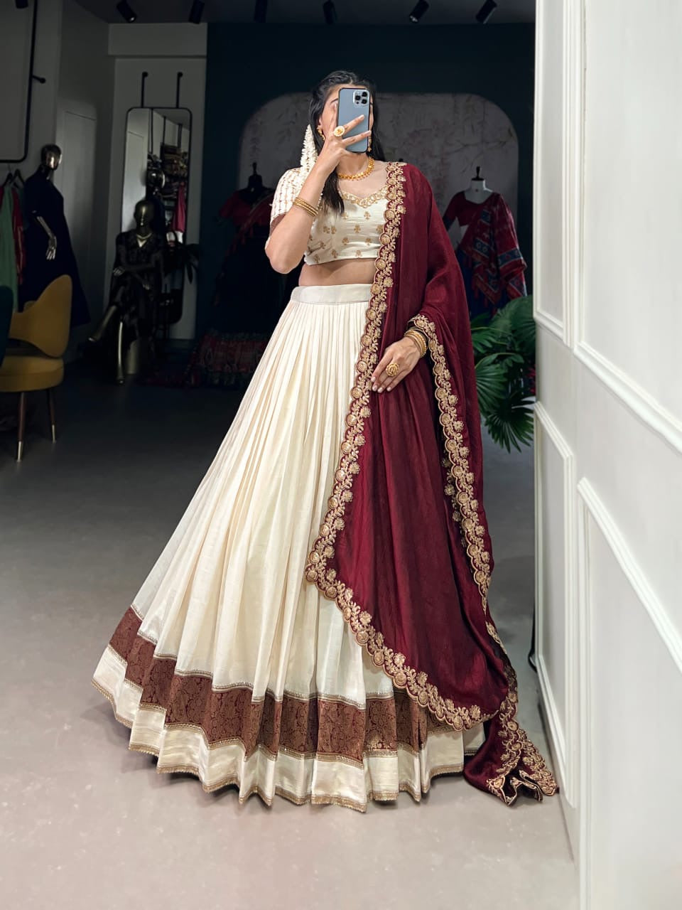 Lehenga collection "Pranavi" - Blanc