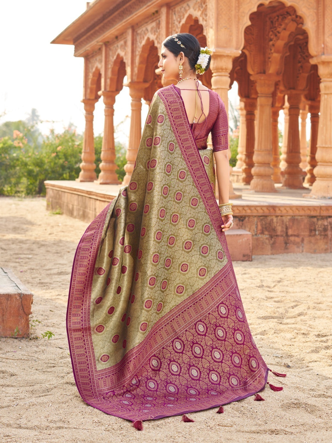 Sari "Shubharambh" - Violet