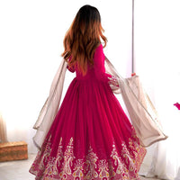 Robe "Ishika" - Rose fuschia