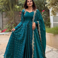 Anarkali Collection "Saranah" - Bleu