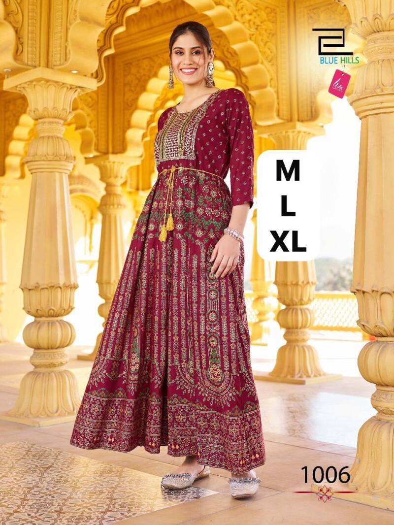Anarkali/Robe Collection "Anarkali Glamour"  - Rouge bordeaux