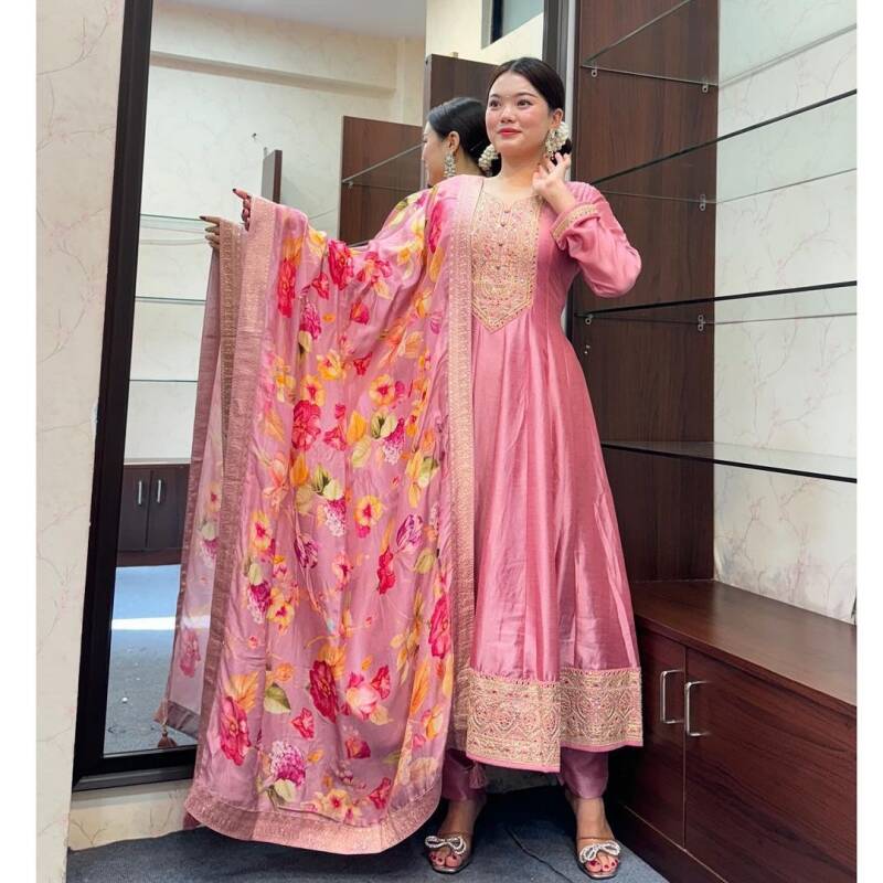 Anarkali Collection "Pallavi" Rose