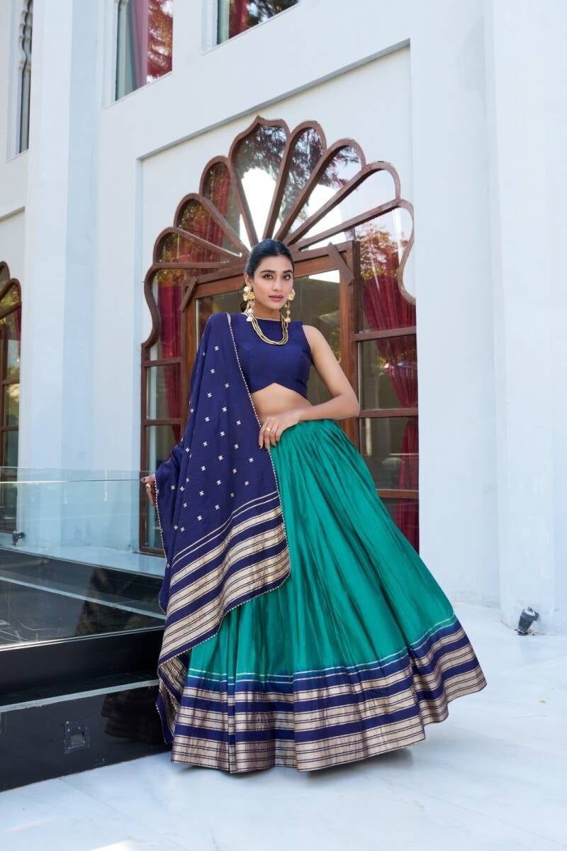 Lehenga collection "Mitali" - Bleu