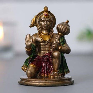 Statuette Premium en bronze du Seigneur Hanuman