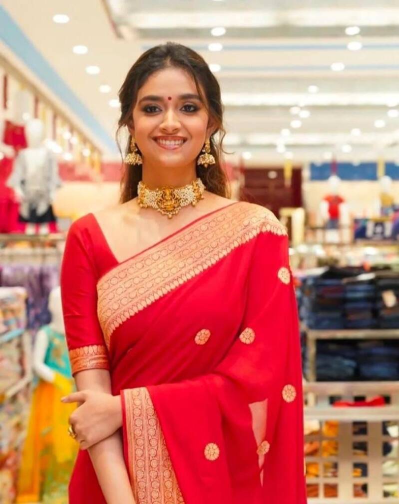 Saris "Tendance mix" rouge 1