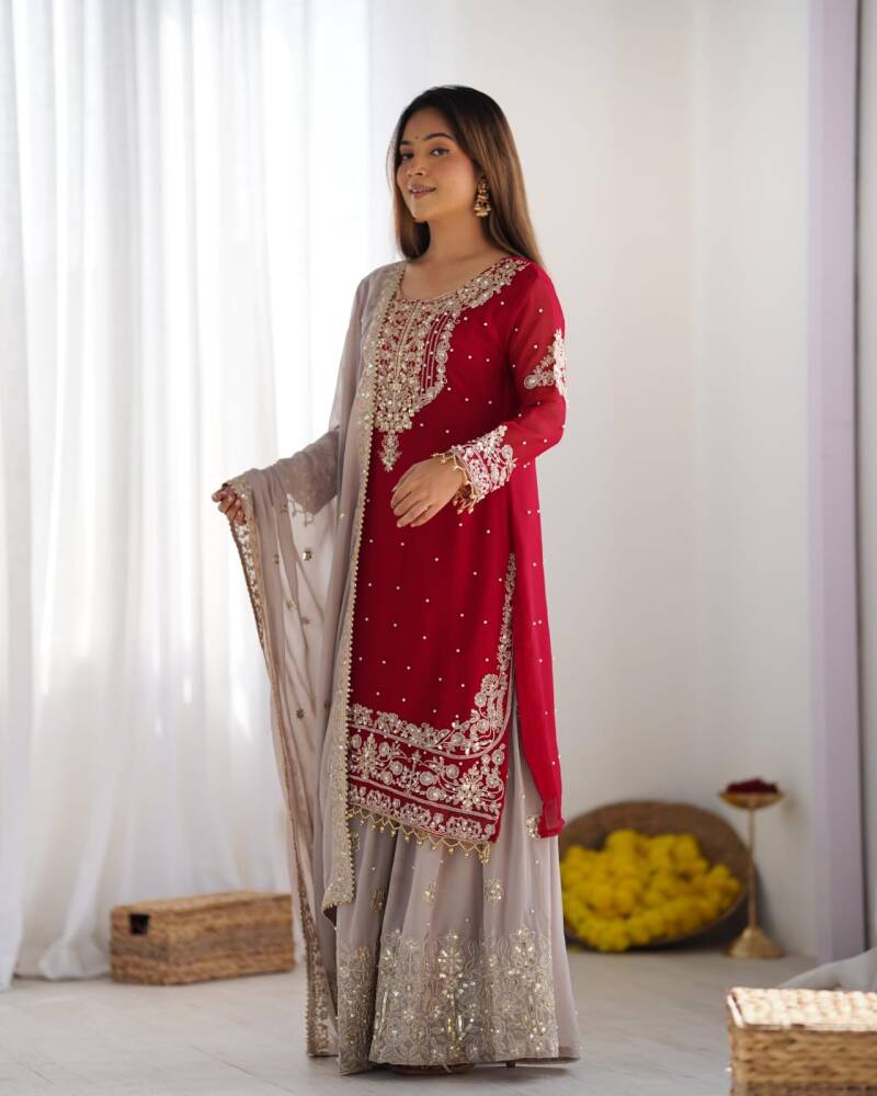 Punjabi Collection "Poujvali" - Rouge
