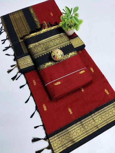 Sari "Kalyani" - Bordeaux