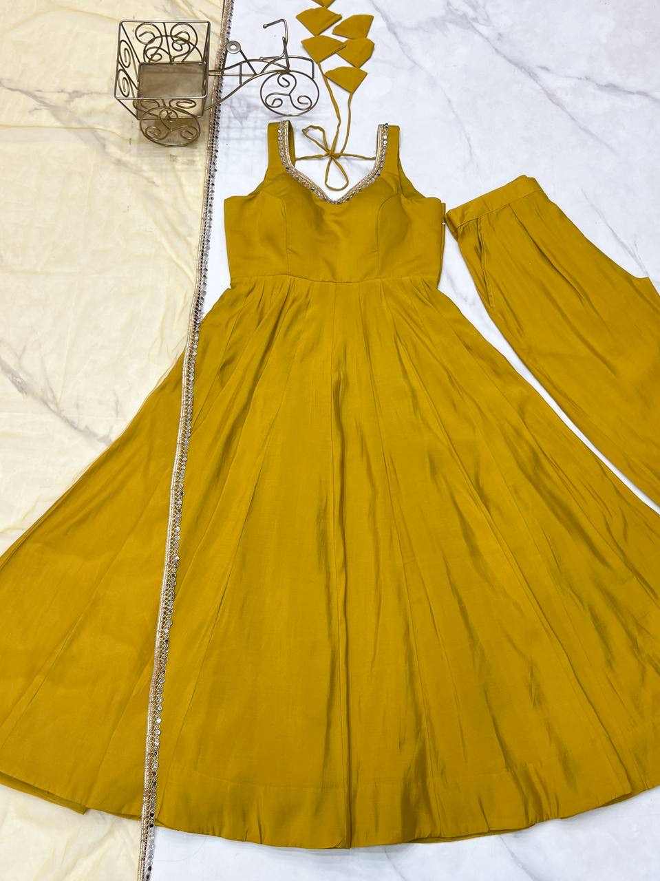 Anarkali Collection "SaÏda" - Jaune