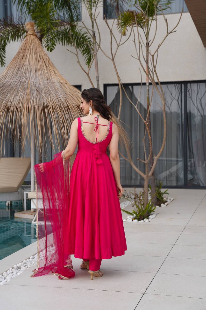 Anarkali Collection "SaÏda" - Rose