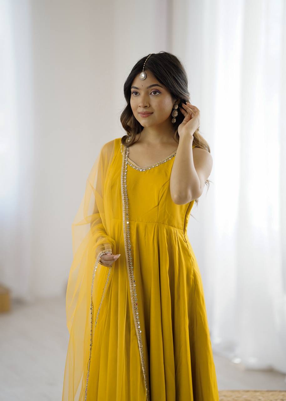 Anarkali Collection "SaÏda" - Jaune