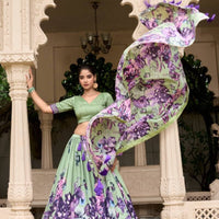 Lehenga collection "Tussary" - Vert