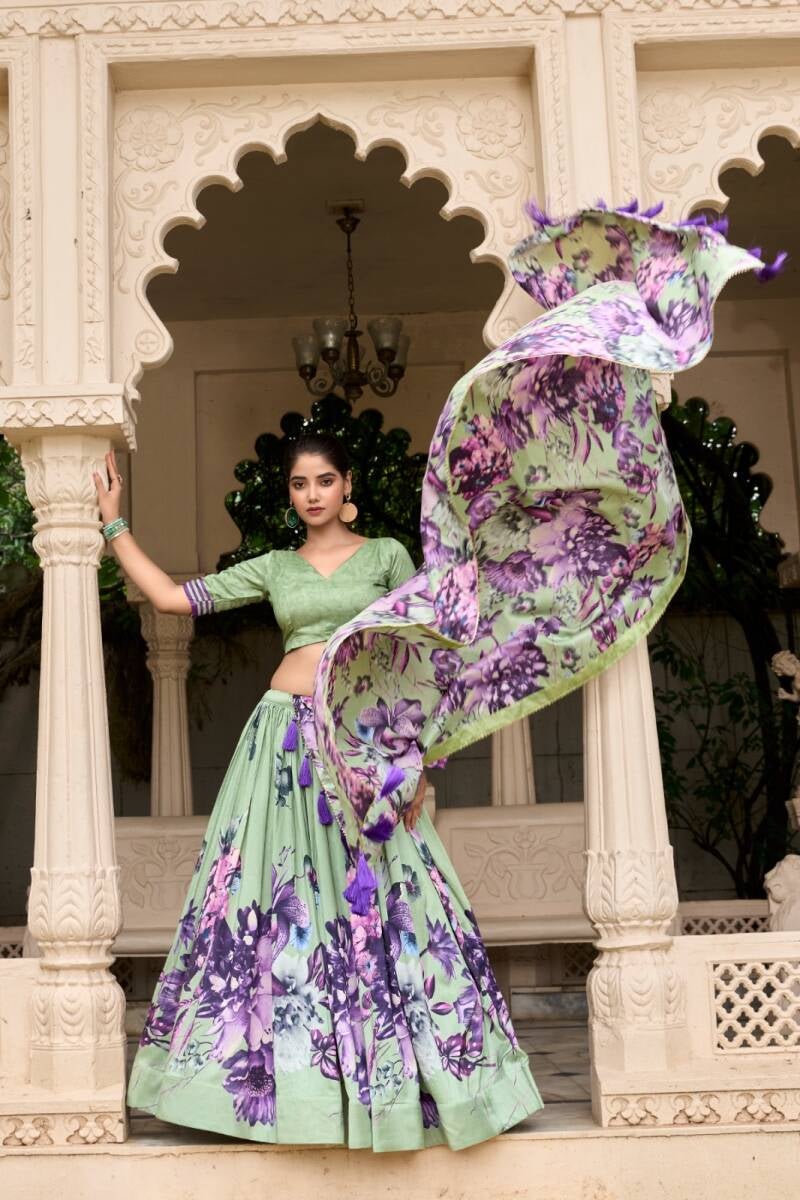Lehenga collection "Tussary" - Vert