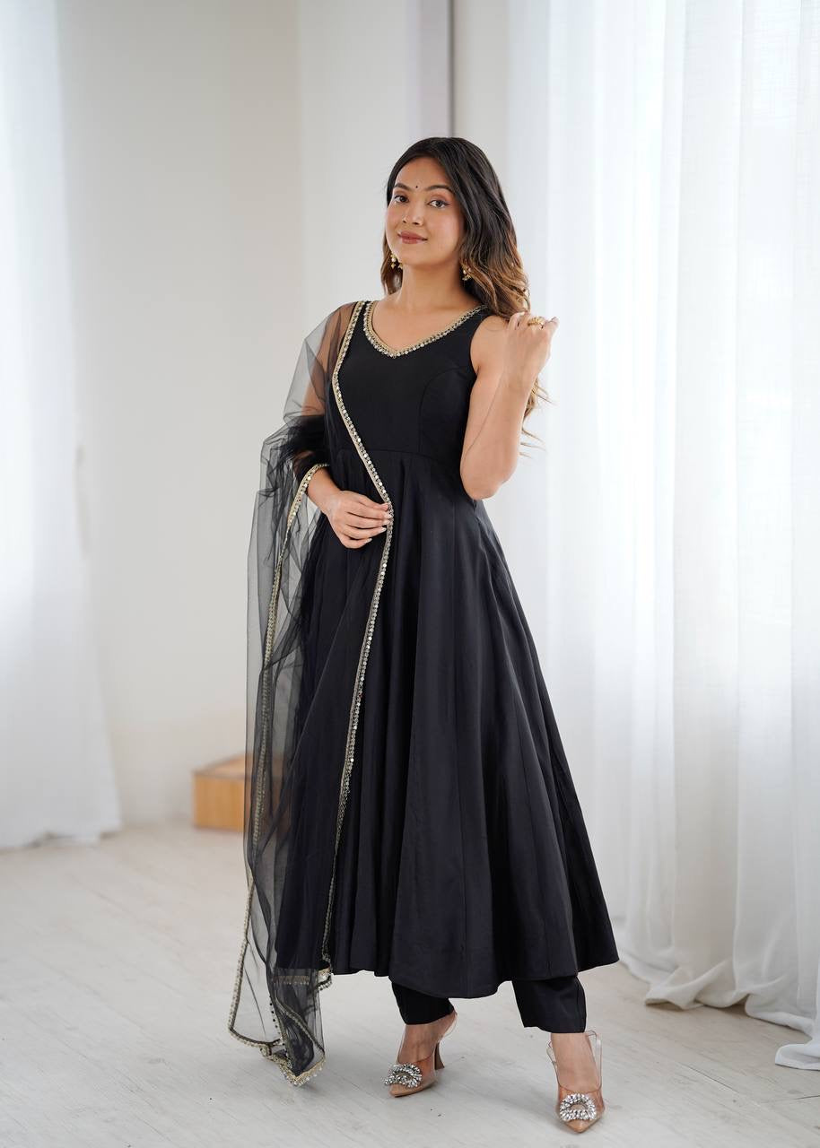 Anarkali Collection "SaÏda" - Noir