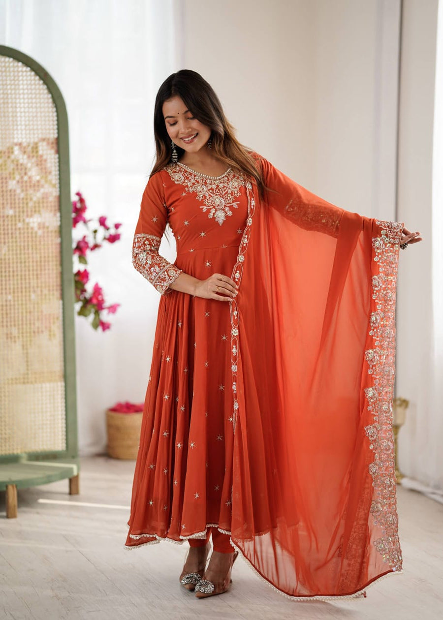 Anarkali Collection "Indrya" - Orange