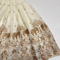 Lehenga Fille collection "Divya" - Blanc