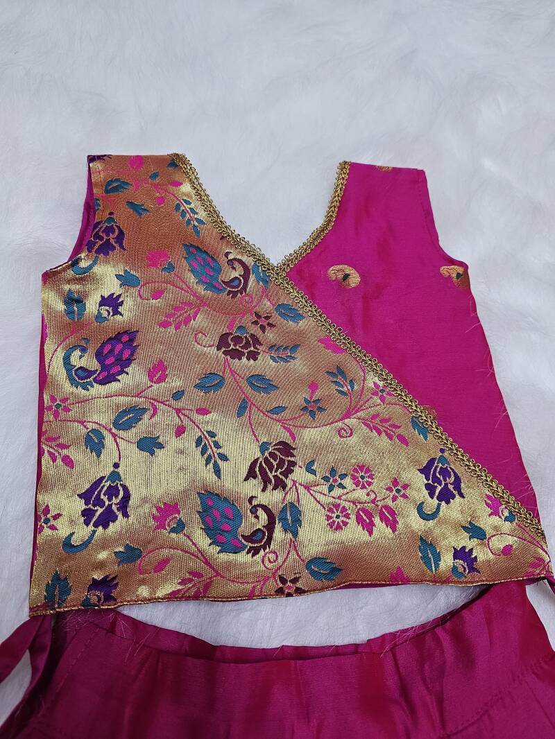 Lehenga Fille collection "Nirandjani" Rose