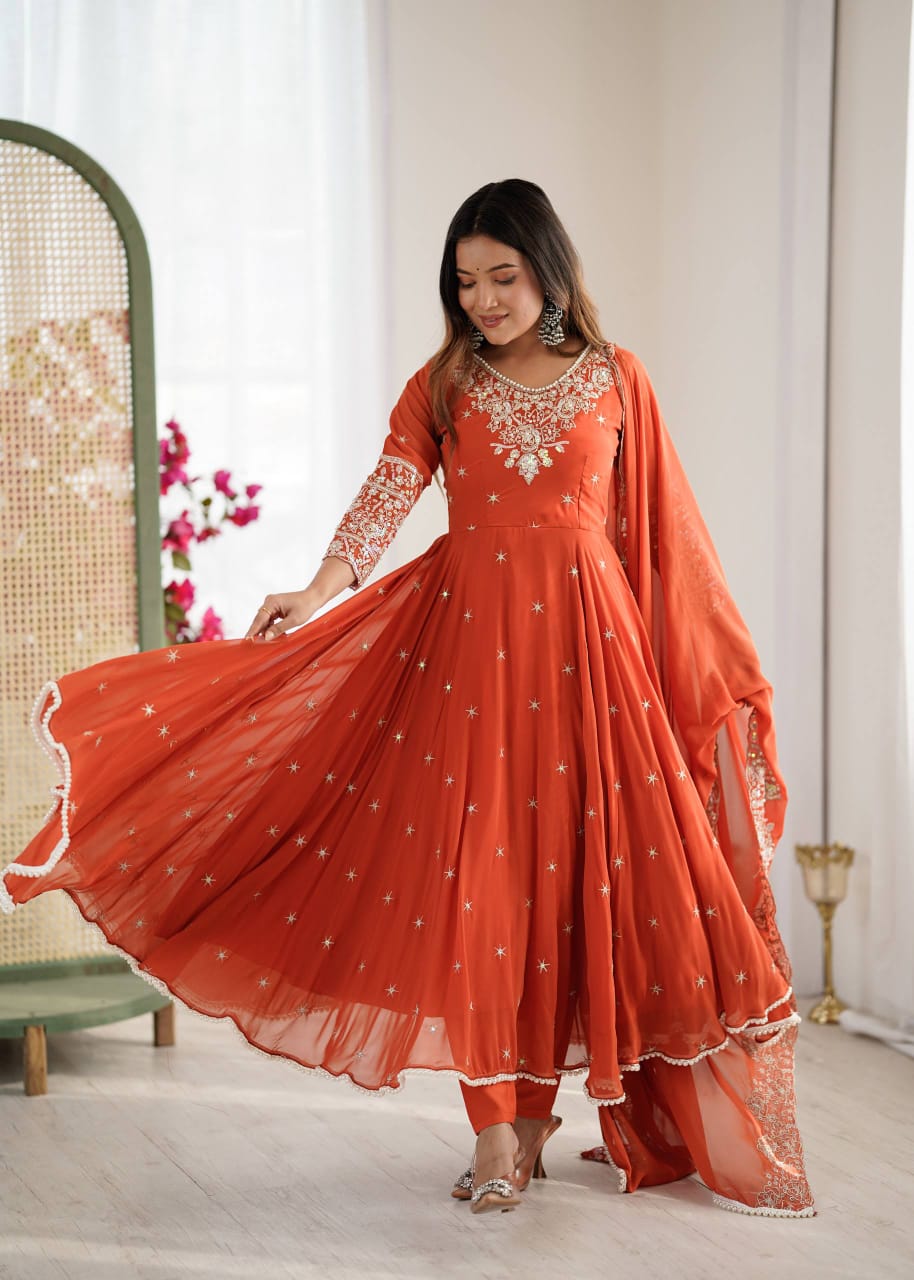 Anarkali Collection "Indrya" - Orange