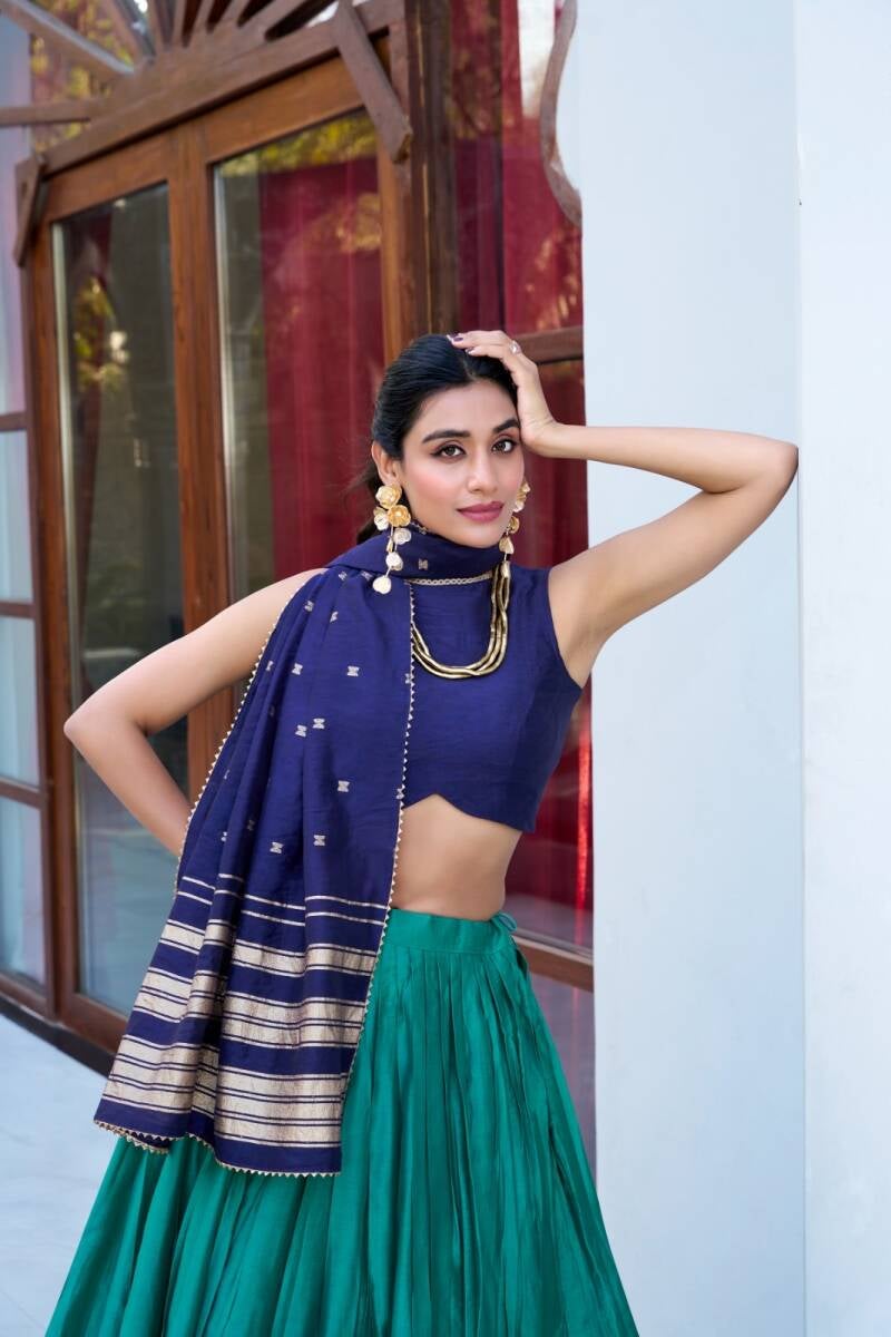 Lehenga collection "Mitali" - Bleu