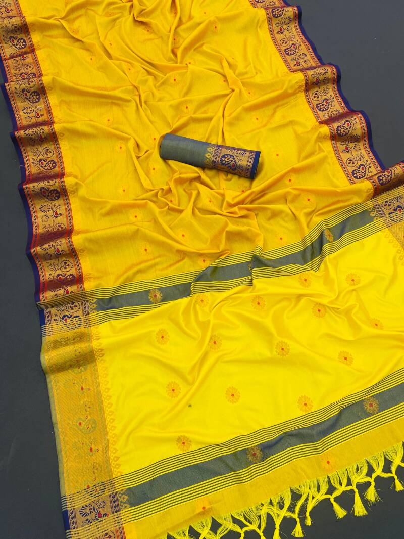 Sari "Rohini" Jaune