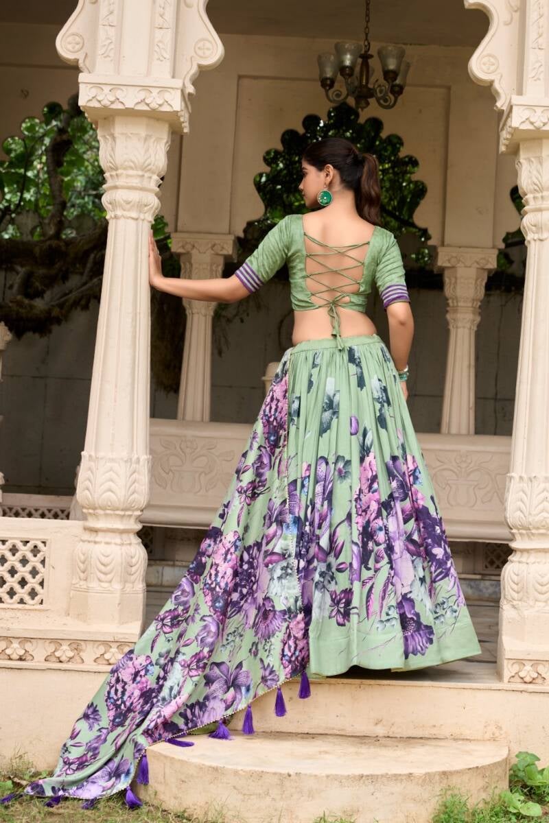 Lehenga collection "Tussary" - Vert