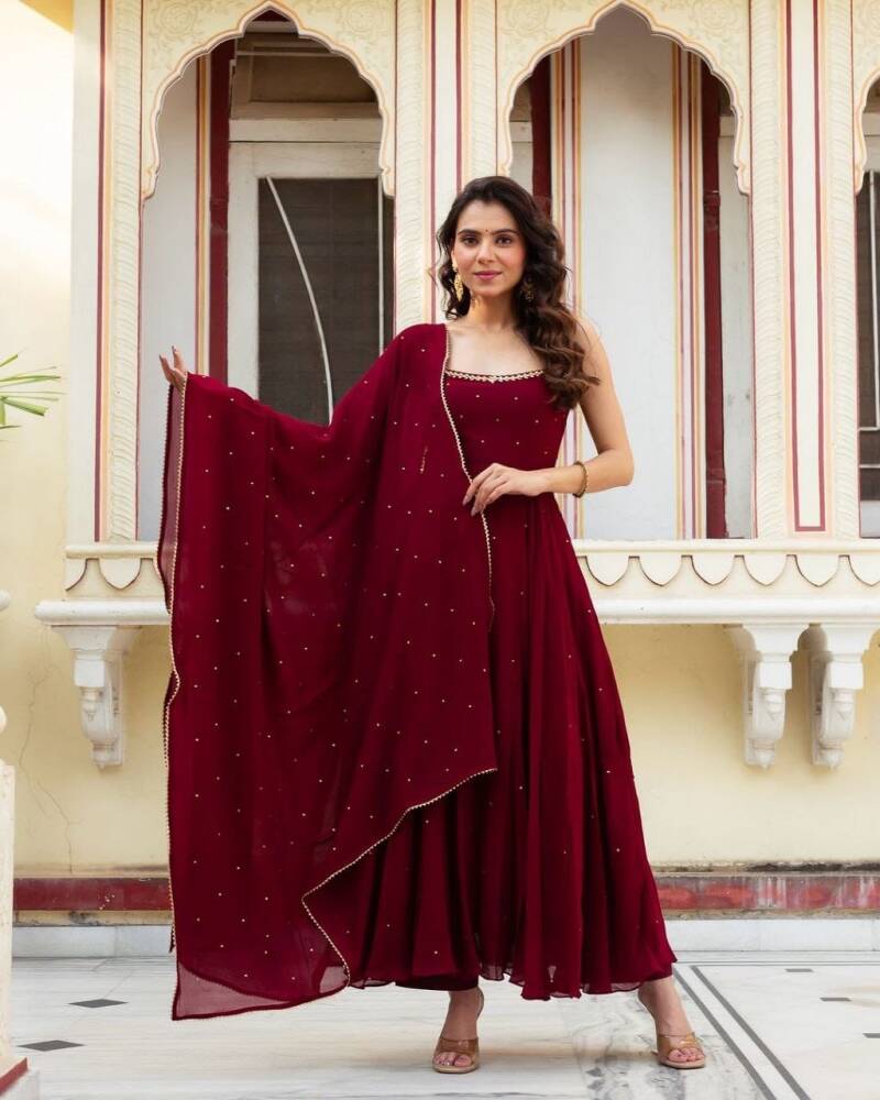 Anarkali Collection "Mugdha"  - Rouge bordeaux
