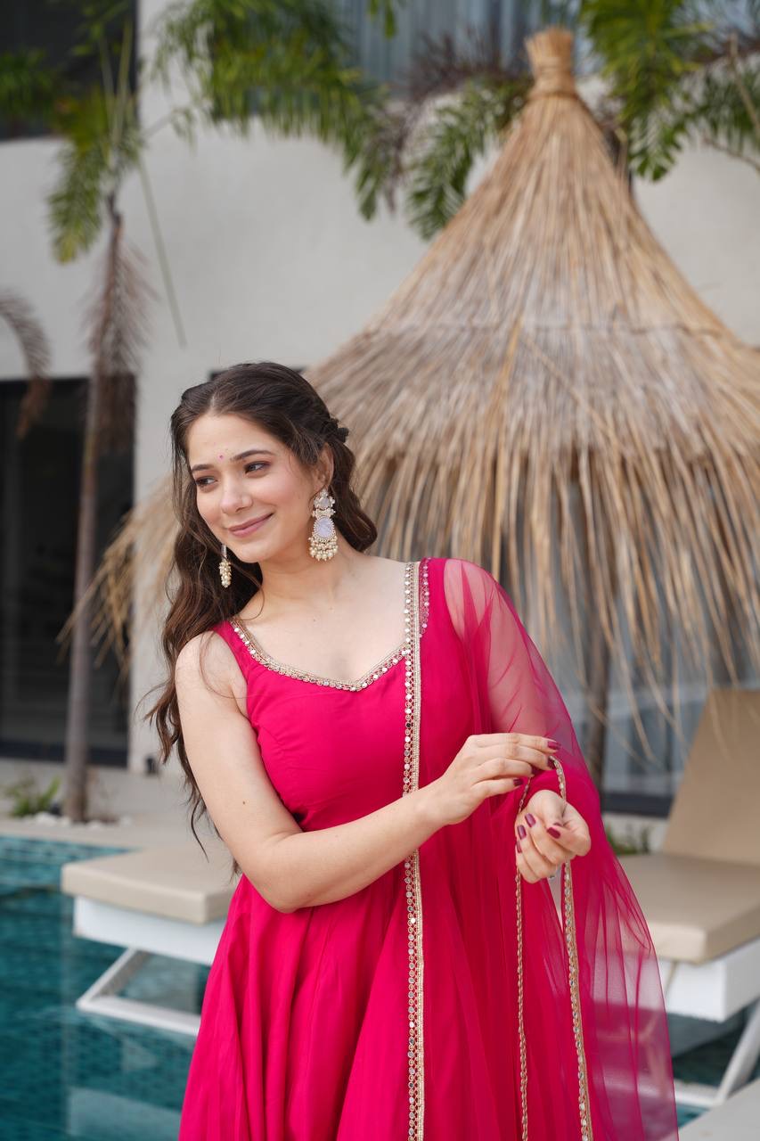 Anarkali Collection "SaÏda" - Rose