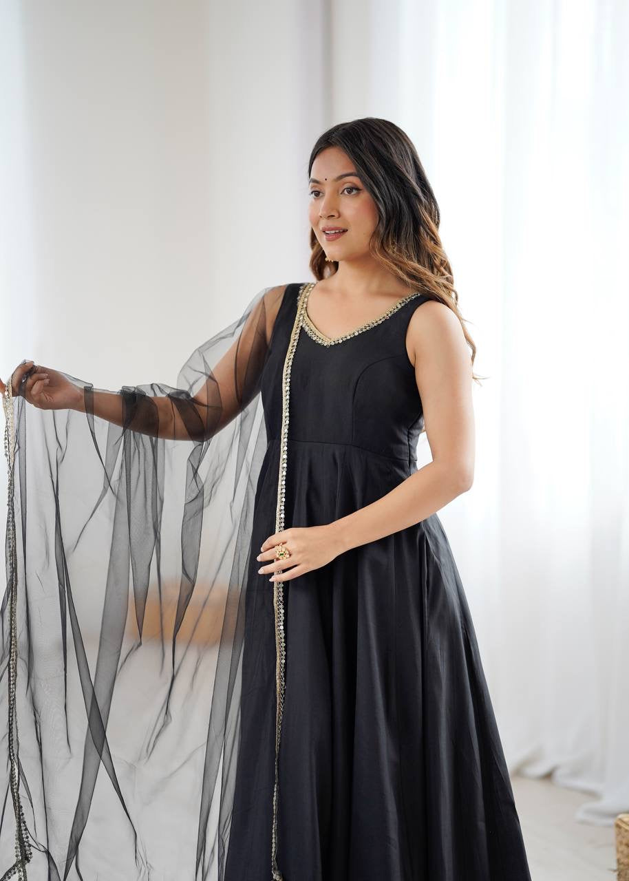 Anarkali Collection "SaÏda" - Noir