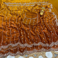Sari "Shaïla" - Orange