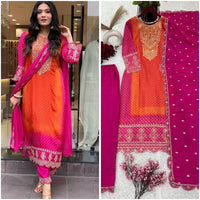 Punjabi "Arc en ciel"  - Rose