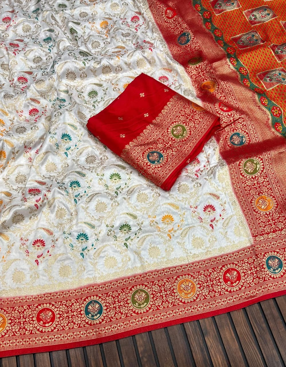 Sari "Lakan" - Blanc