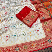 Sari "Lakan" - Blanc