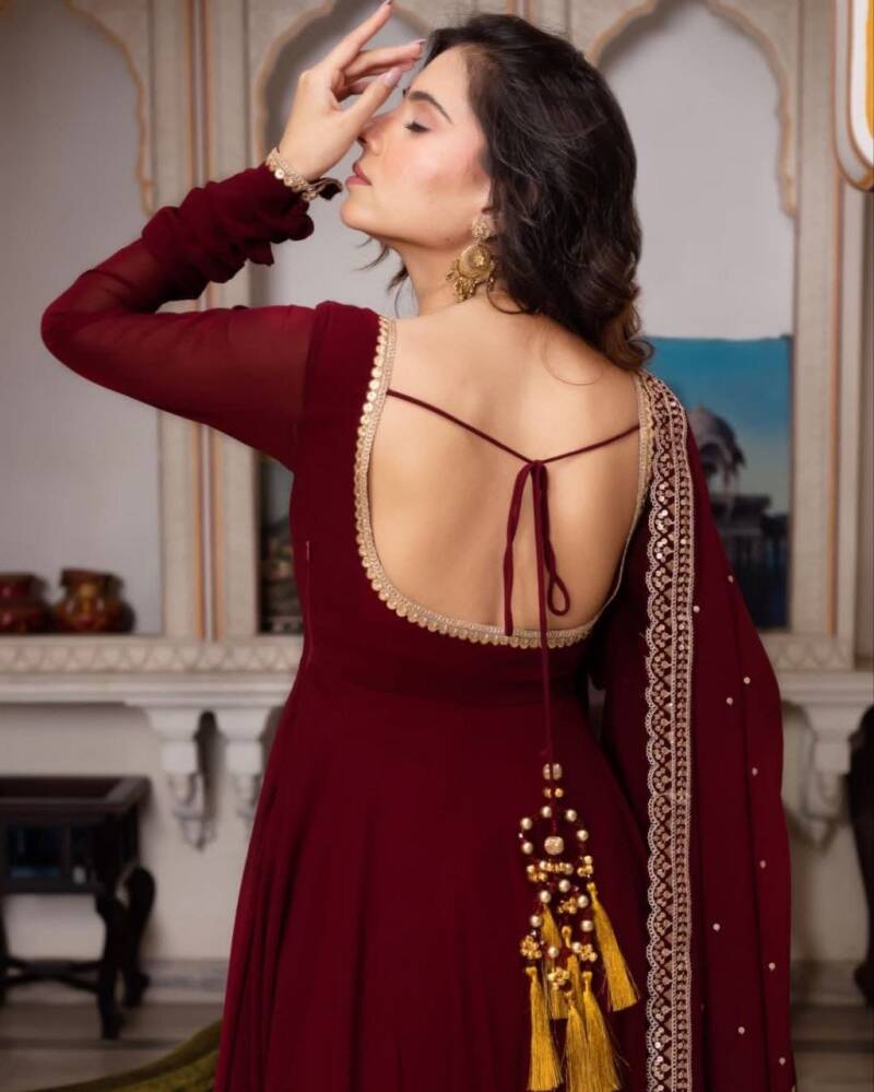 Anarkali Collection "Sajani"  - Rouge bordeaux