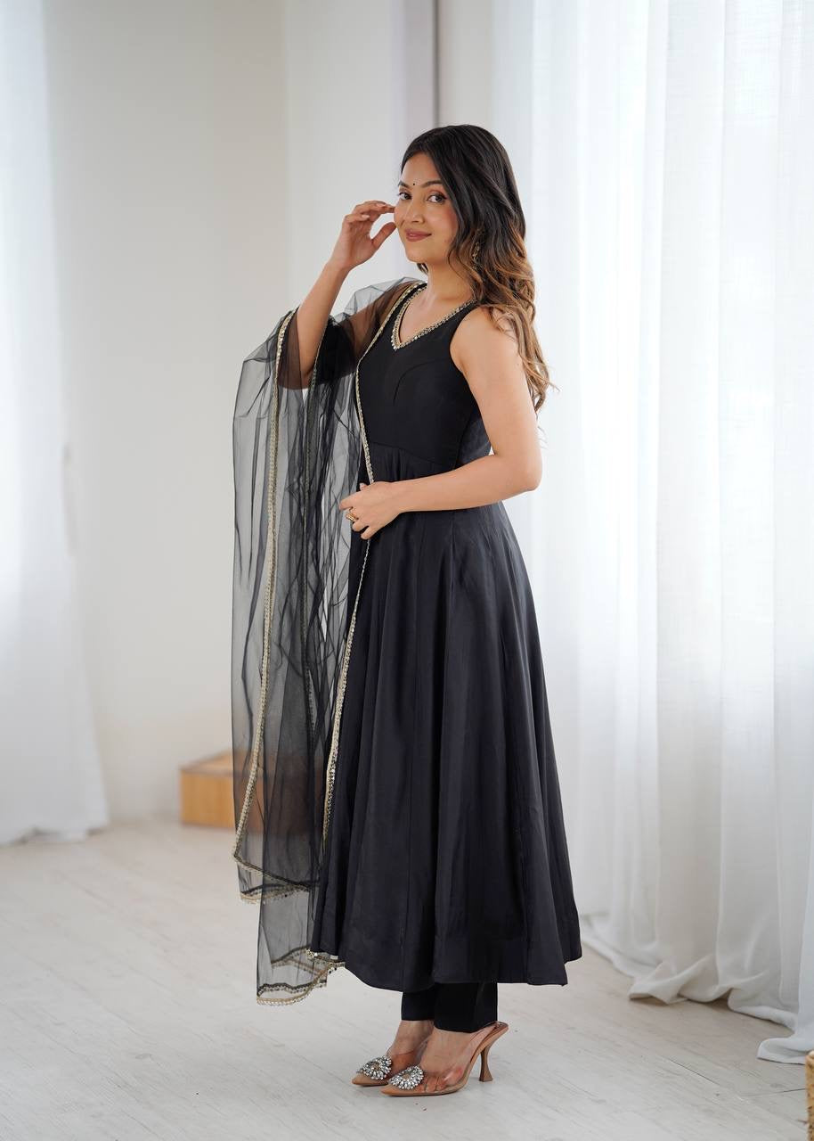 Anarkali Collection "SaÏda" - Noir