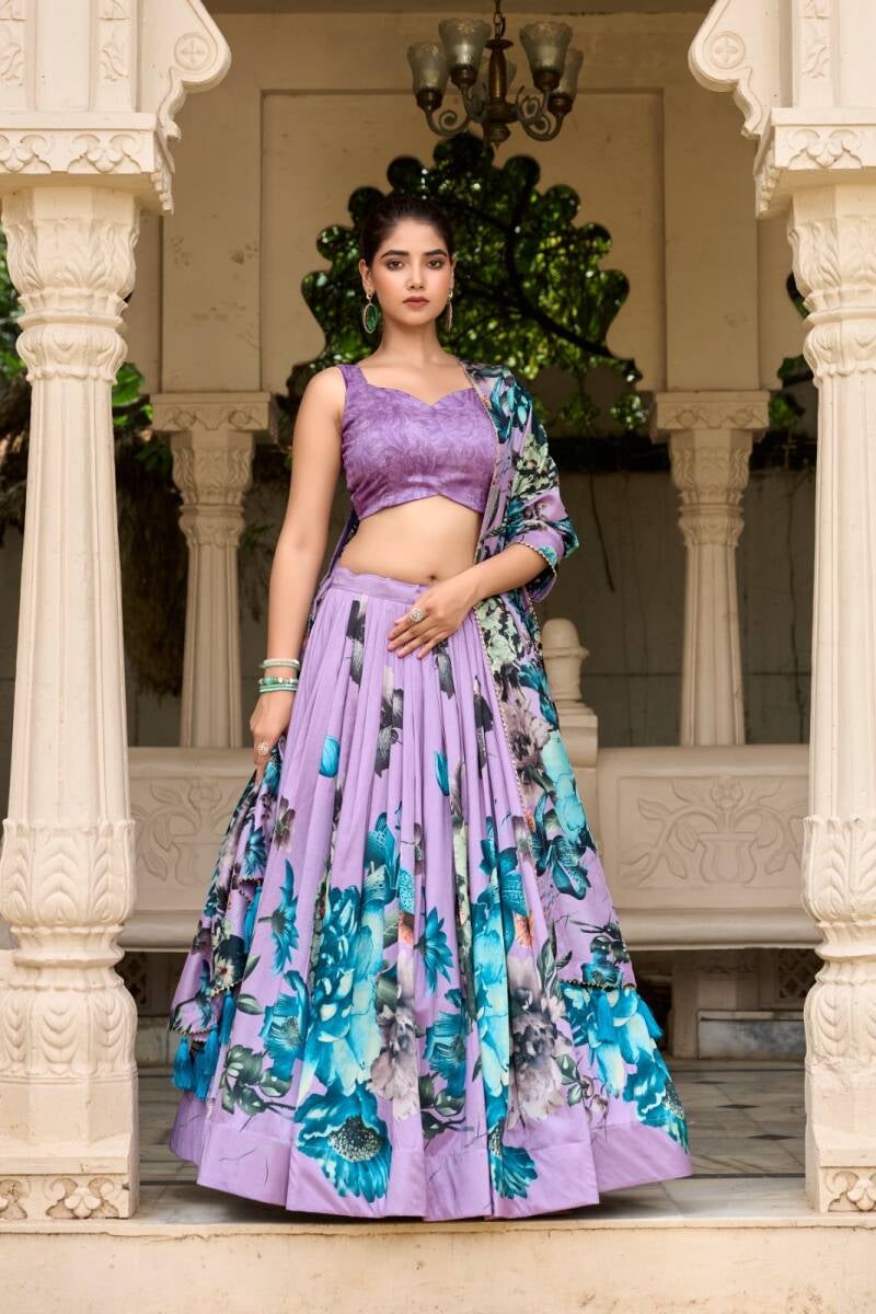 Lehenga collection "Tussary" - Violet