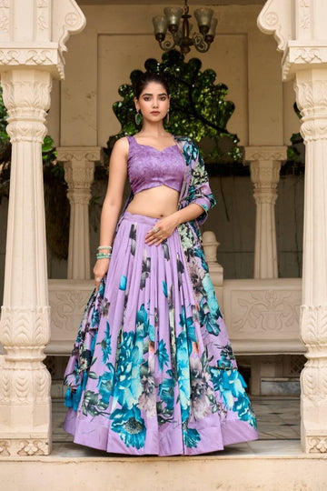 Lehenga collection "Tussary" - Violet