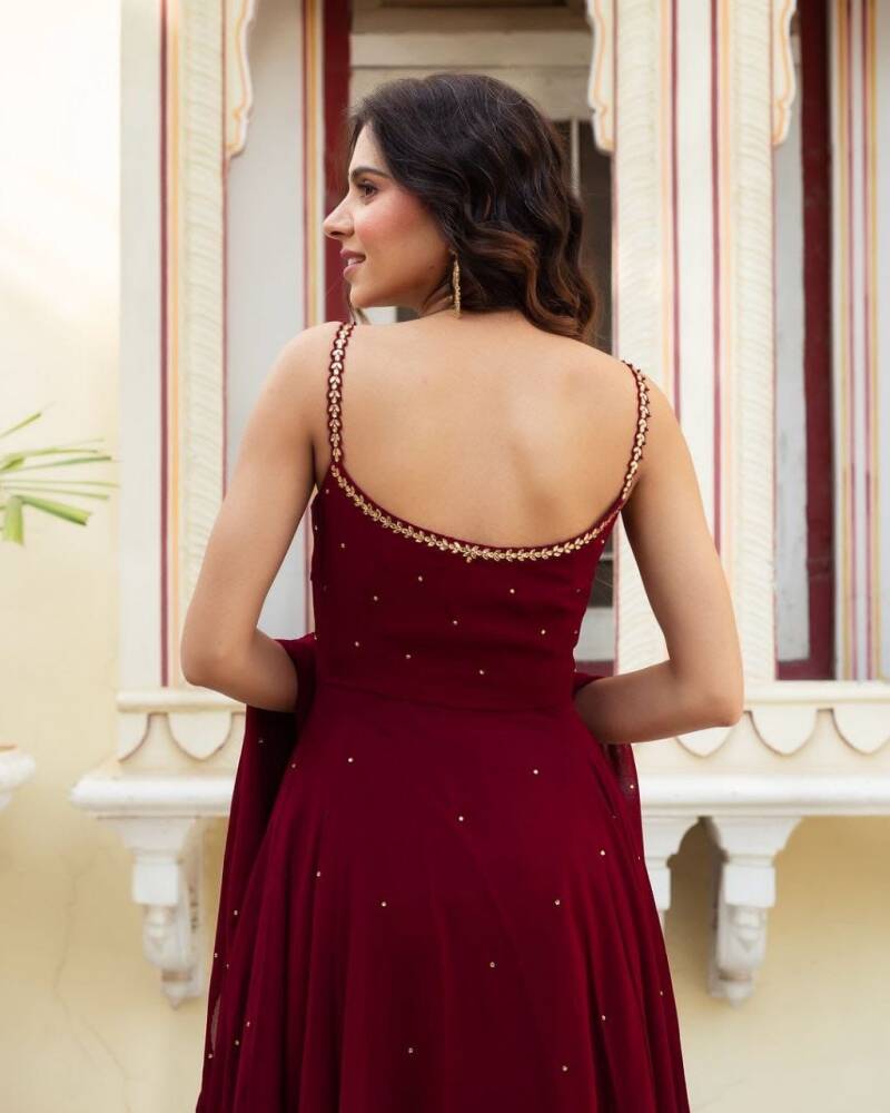 Anarkali Collection "Mugdha"  - Rouge bordeaux