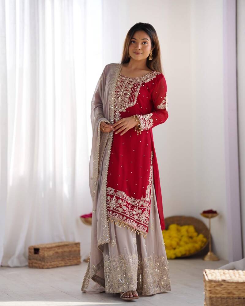 Punjabi Collection "Poujvali" - Rouge