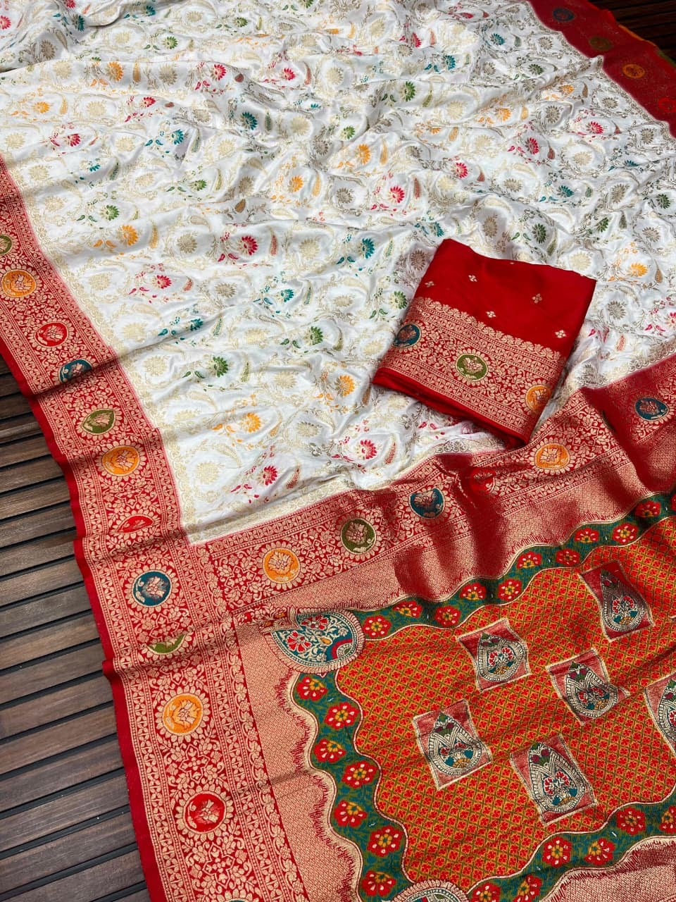 Sari "Lakan" - Blanc